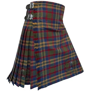 Schottische handgefertigte traditionelle Clan County Kork Tartan Kilt Sondergröße Kilts - Bild 1 von 7