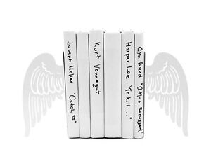 Atelier Article - Gift Steel bookends - Angel wings (White)