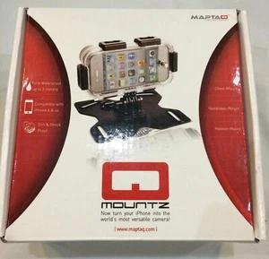Kit de montaje y carcasa deportiva impermeable para Apple iPhone 4 y 4S negro Q Mountz - Imagen 1 de 1