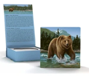 Moneda de plata de 100 dólares 2014 - Titán solitario: el grizzly 1 oz. - Royal Canada Mint - Imagen 1 de 3