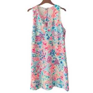 Neu mit Etikett Lilly Pulitzer Kelby Stretch-Etuikleid Größe 14 ruhig blau Gypsea SELTEN - Bild 1 von 7