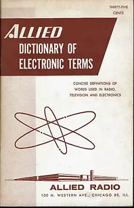 Electronic Terms Dictionary Allied Radio TV Vintage Electronics Booklet 61 Rare - Picture 1 of 1