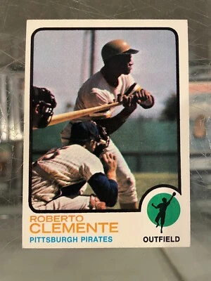 Tarjeta de béisbol 1973 Topps #50 Roberto Clemente Piratas de Pittsburgh como nueva #2 Foto 1 de 2