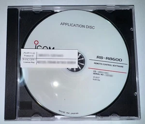 LOGICIEL DE TÉLÉCOMMANDE ICOM RS-R8600 V1.01 CD-ROM SCELLÉ - Photo 1/6