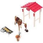 Simulation Horse House Model Plastic Child Home Decoration Children Toy Mini