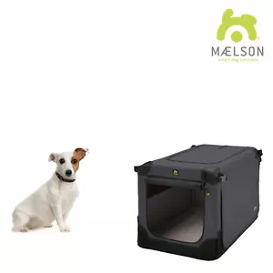 MAELSON Soft Kennel Transportbox, faltbar - anthrazit - 62 x 41 x 41 Reisebox - Bild 1 von 8