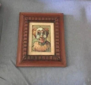 VTG PAINTING WILLIAM BILL SALA PREMIER SURREAL ARTIST CONTEMPORARY MODERN CLOWN - Imagen 1 de 6