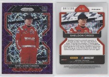 2022 Panini Prizm Purple Velocity Prizm /199 Sheldon Creed #53