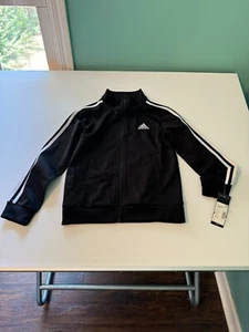 Adidas Little Zip Front Iconic Tricot Jacket (Size 8) Small New With Tags NWT - Picture 1 of 5