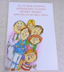Vintage Gibson Greeting Get Well Soon Card Humor - Unused - Picture 1 of 3