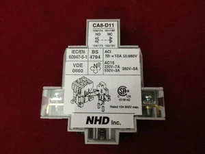 NHD CA8-D11 Aux. Contact Blocks Side Mtg CAN-11 - Picture 1 of 2