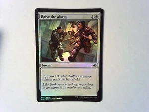 Foil Raise the Alarm Conspiracy: Take the Cro- Magic the Gathering MTG - White - Picture 1 of 1