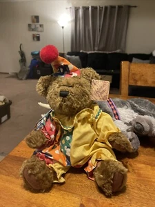 Dan Dee Teddy Bear Tickle Tickle Wiggle Wiggle Happy Birthday Clown Costume Toy - Picture 1 of 3