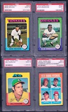 PSA 9 1975 Topps Mini #614 Rookie Pitchers Vern Ruhle Tigers POP 83 ONLY!