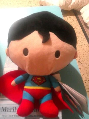 Juguete de peluche Toy Factory DC JUSTICE LEAGUE ~ Chibi SUPERMAN 8" ~ NUEVO CON ETIQUETA Foto 1 de 4