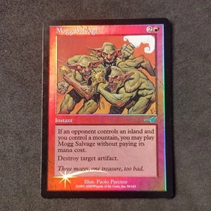 Mogg Salvage_MTG_ Foil_ English_ Nemesis_ Magic The Gathering_ Exc - Picture 1 of 6