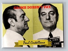Paul Castellano Big Paul 2016 Historic Autographs The Mob #6 Trading Card Mafia