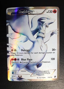 Reshiram 113/114 Black & White BW Pokemon Karte Full Art 2011 Holo - Bild 1 von 18