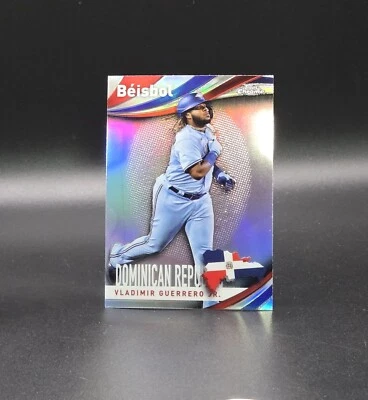 2021 Topps Chrome VLADIMIR GUERRERO JR Beisbol Insert Card B-6 Toronto Blue Jays - Image 1 of 2