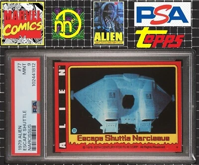 1979 Topps Alien - 77 Escape Shuttle Narcissus - PSA 9 MINT - Image 1 of 4
