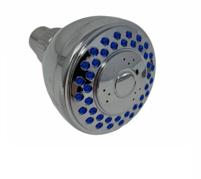 VETRINEINRETE Soffione per doccia multigetto tondo da bagno doccetta con braccio a parete