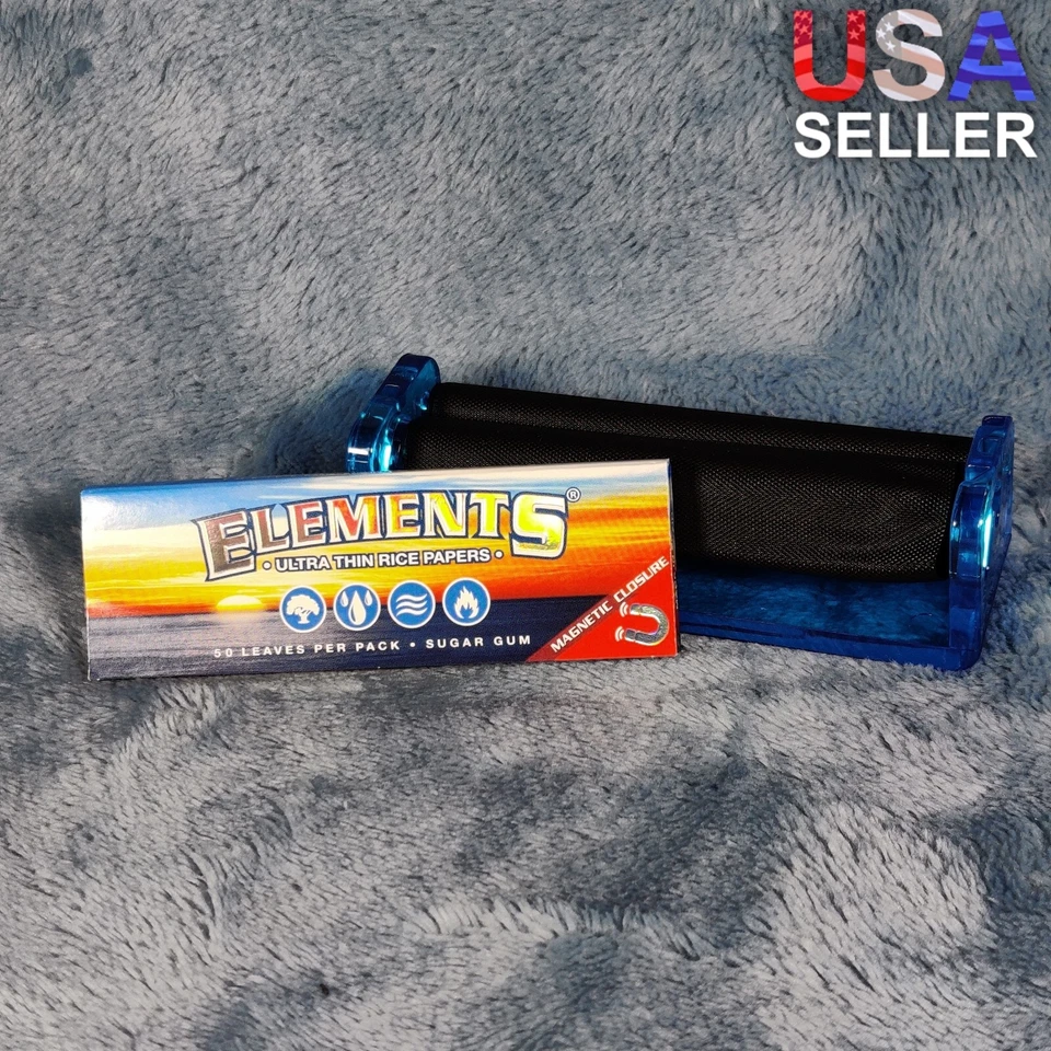 4 ELEMENTS 1 1/4 Ultra Thin Rice Rolling Paper W/magnet 50 Papers ELEMENTS 200