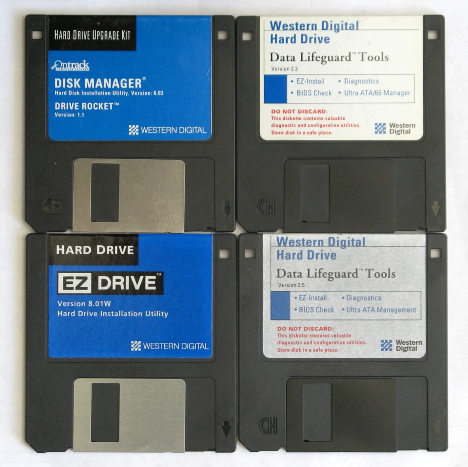 Vintage Western Digital Disk Manager, Drive Rocket, Lifegard Tools,  - Image 1 of 1