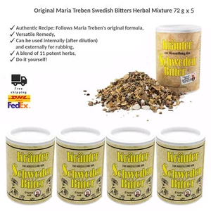 Set of Maria Treben Swedish Bitters Herbal Mixture Blend 5x72g - Do it Yourself! - Picture 1 of 7