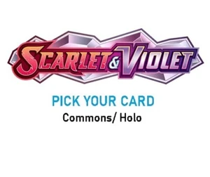 Scarlet & Violet - Base Set - Commons and Holo Rares - Pick your Card - Picture 1 of 1