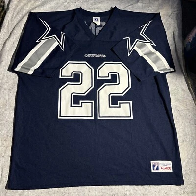 Camiseta de fútbol americano vintage de los Dallas Cowboys Emmitt Smith Champion talla XL logotipo 7 NFL Foto 1 de 4