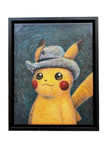 Pokemon Pikachu Van Gogh Museum Amsterdam Framed with COA - SOLD OUT - Picture 1 of 7