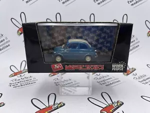 DIE CAST " FIAT NUOVA 500 ECONOMICA CHIUSA 1957 BLU " R341-05 BRUMM 1/43 - Foto 1 di 2