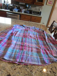 Tommy Bahama Womans top Button up Long Sleeves Size XL Multicolor - Picture 1 of 4