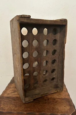 Caja de vidrio amarillo temprano COCA COLA Coca-Cola 24 portabotellas - 17" Foto 1 de 4