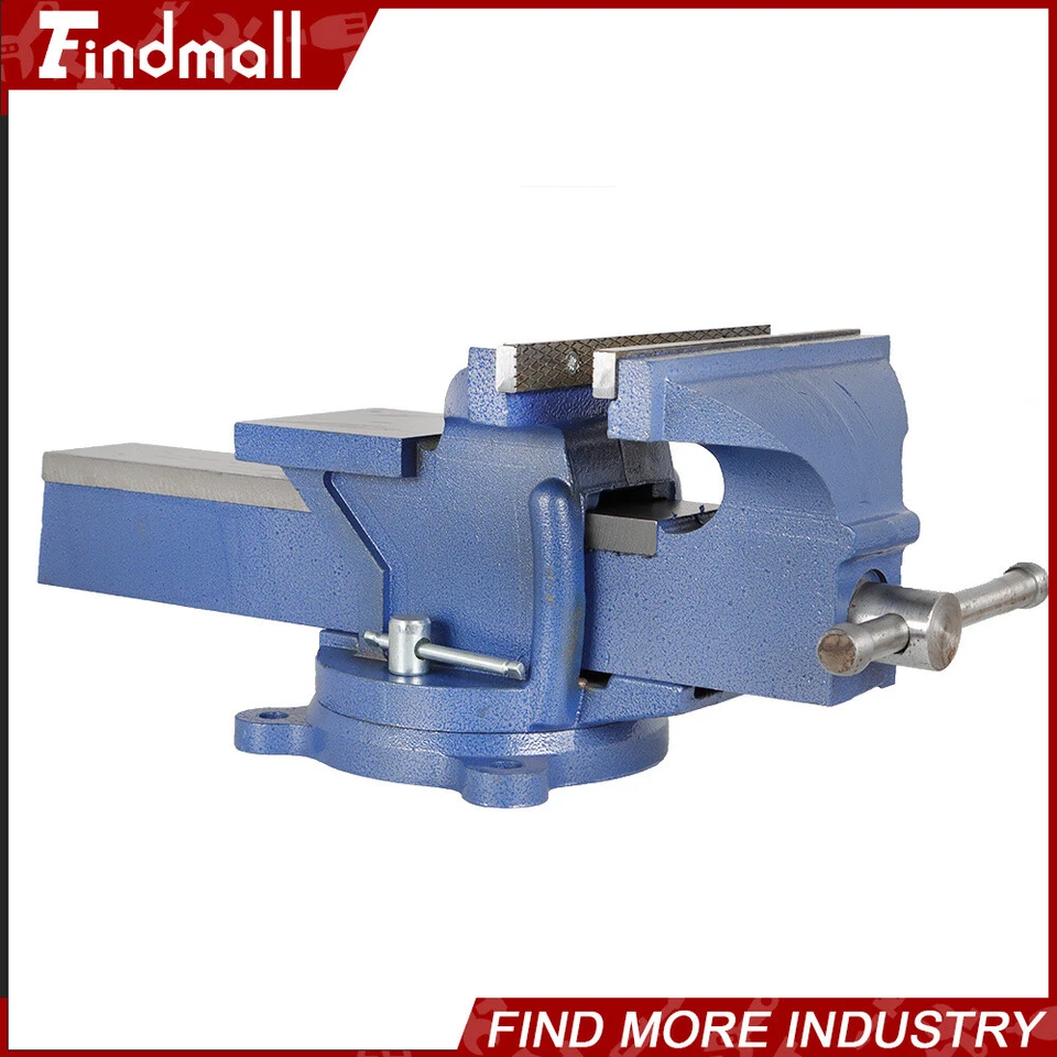 8-дюймовые механические настольные тиски Findmall зажим для пресса поворотное основание тяжелое - Изображение 1 из 4