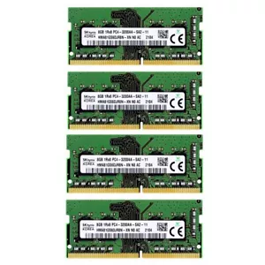 Hynix 32GB 4X8GB DDR4 3200MHz PC4-25600 SODIMM Memory Ram HMA81GS6CJR8N - Picture 1 of 4