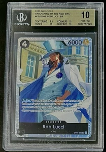 BGS 10 One Piece OP05-093 SR Rob Lucci - English-Awakening of the New Era-Graded - Picture 1 of 2