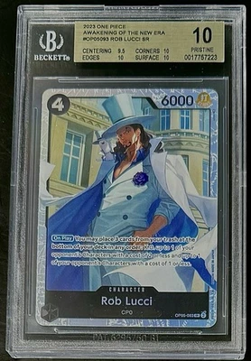 BGS 10 One Piece OP05-093 SR Rob Lucci - English-Awakening of the New Era-Graded - Image 1 of 2