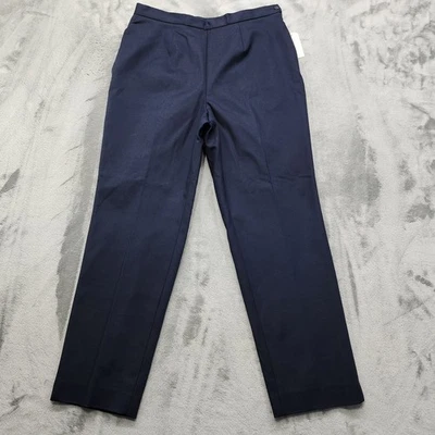 NOVA Calça Feminina Vintage Appleseed 12P PETITE Azul Cintura Alta Zíper Lateral Cônico - Imagem 1 de 4