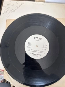 KAREN ROBERTS I Am Attracted To You/Star SIGNED 1986 Evejim Synth Boogie Vinyl - Imagen 1 de 3