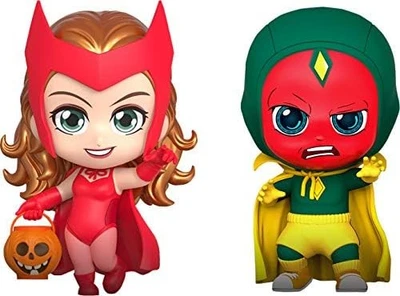 Hot Toys Cosbaby WandaVision Scarlet Witch Vision Halloween Ver. 2set Figure - Image 1 of 3