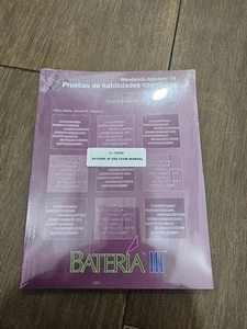 BATERIA III Manual de examinador Habilidades Cognitivas Cog Exam Manual sealed - Picture 1 of 4