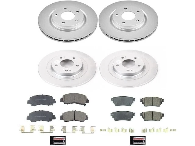 Pastilha de freio dianteiro e traseiro e kit de rotor para 18-20 Mitsubishi Eclipse Cross NN13C7 - Imagem 1 de 1