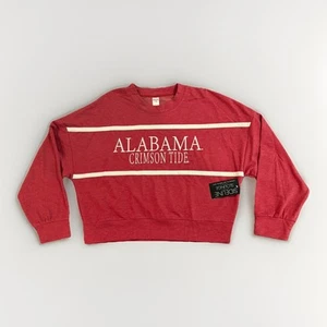 SideLine Apparel Red Alabama Crimson Tide Terry LS Pullover Top Women's XL NEW - Picture 1 of 12