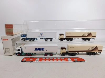 4x H0 1:87 Model: 520 Scania Siemens/US + 523 Iveco Mint + 2x Box #CY923-0.5 - Image 1 of 4