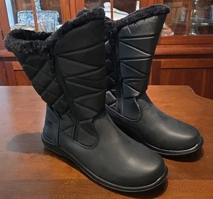Womens Black Sz 10 Totes Fur Lined All Weather Footwear Boots. SJS - Picture 1 of 14