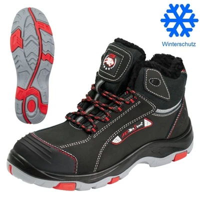 Arbeitsschuhe Winterschuhe Winterstiefel Sicherheitsschuhe Leder Gefüttert S1 - Bild 1 von 4