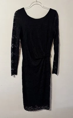 Vestido largo alto Sally para mujer negro de encaje talla 6 EE. UU. 10 UK Foto 1 de 4