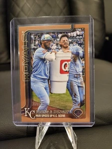 2025 Topps Update #US209 MJ Melendez & Bobby Witt Jr Gold Border /2025! - Picture 1 of 2