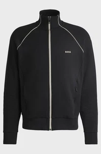 BOSS Mens Tracksuit Top Black Full Zip Track Jacket With Logo - Skaz 1 Size XL - Picture 1 of 5